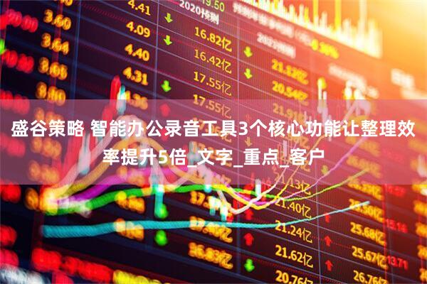 盛谷策略 智能办公录音工具3个核心功能让整理效率提升5倍_文字_重点_客户